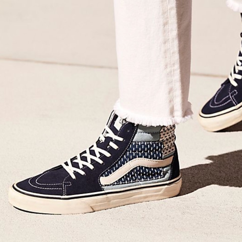 Vans SK8-Hi Denim Patchwork Sneaker